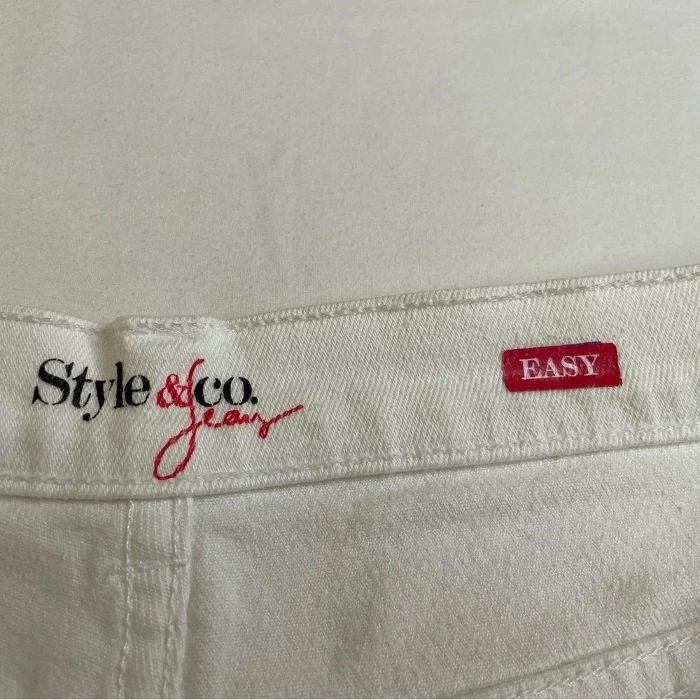 Style & Co White Easy Style Jeans Size 8 - Picture 4 of 7